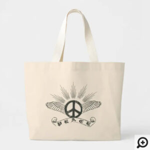 Peace Wings Tote Bag