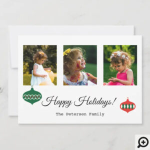 Simple 3 pics Holiday Card